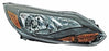 Faro para Ford Focus 2012, 2013, 2014 - Fondo Negro, Derecho