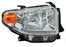 Faro para Toyota Tundra 2014, 2015, 2016, 2017 - Fondo Cromado Con Motor, LEDS Derecho