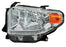 Faro para Toyota Tundra 2014, 2015, 2016, 2017 - Fondo Cromado Con Motor, LEDS Izquierdo