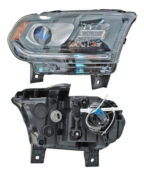 Faro para Dodge Durango 2014, 2015, 2016 - Fondo Negro, Izquierdo