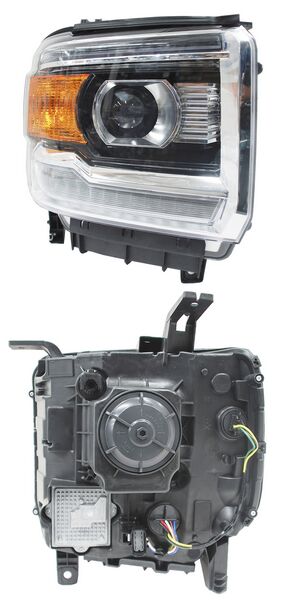 Faro para GMC Sierra 2014, 2015 - Con Luz de Día, Derecho