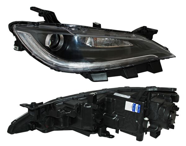 Faro para Chrysler 2015, 2016 Negro, Derecho