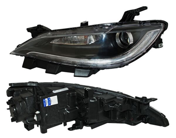 Faro para Chrysler 2015, 2016 Negro, Izquierdo