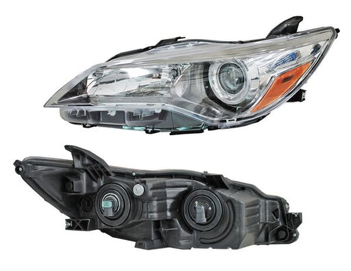Faro para Toyota Camry 2015, 2016, 2017 - Fondo Negro, Izquierdo
