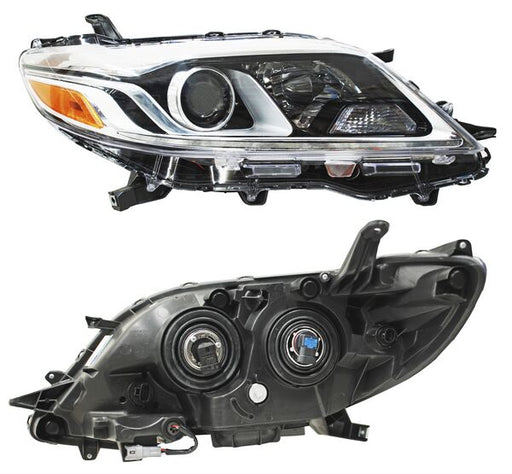 Faro para Toyota Sienna 2015, 2016, 2017, 2018, 2019, 2020 - Fondo Cromado - Derecho
