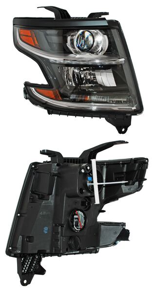 Faro para Chevrolet Suburban & Tahoe 2018, 2019, 2020 - Con Moldura Negra Superior, Derecho