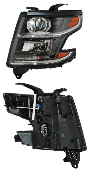 Faro para Chevrolet Suburban & Tahoe 2018, 2019, 2020 - Con Moldura Negra Superior, Izquierdo