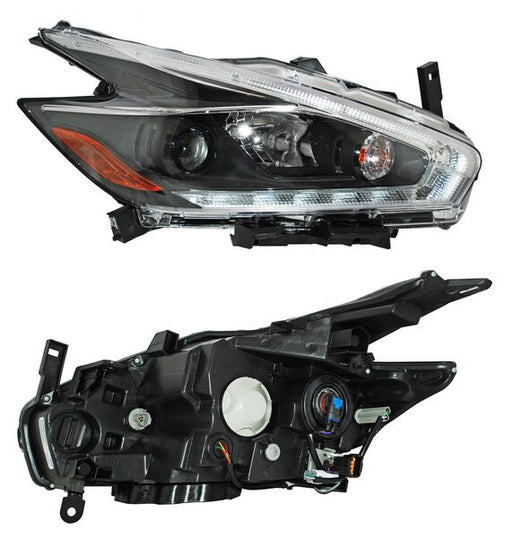 Faro para Nissan Murano 2015, 2016, 2017, 2018, 2019, 2020 - Fondo Negro, Derecho