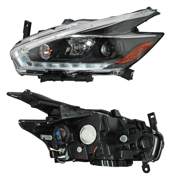 Faro para Nissan Murano 2015, 2016, 2017, 2018, 2019, 2020 - Fondo Negro, Izquierdo