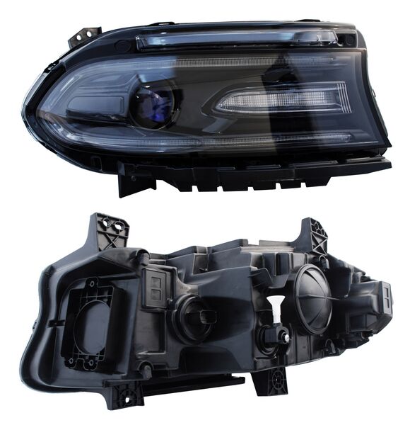 Faro para Dodge Charger 2015, 2016 Bulbo (9012) con LEDS - Derecho