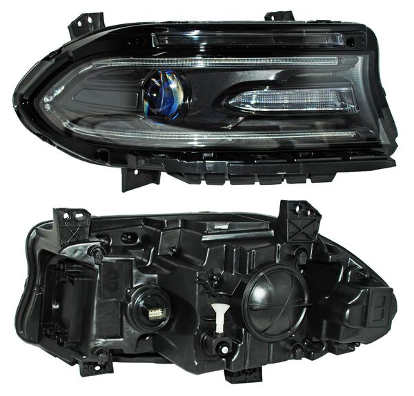 Faro para Dodge Charger 2016, 2017, 2018, 2019 Bulbo HB3 (9005) con LEDS - Derecho
