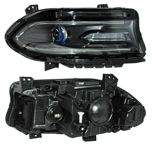 Faro para Dodge Charger 2016, 2017, 2018, 2019 Bulbo HB3 (9005) con LEDS - Derecho