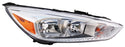 Faro para Ford Focus 2015, 2016, 2017, 2018 - Fondo Cromado - Derecho