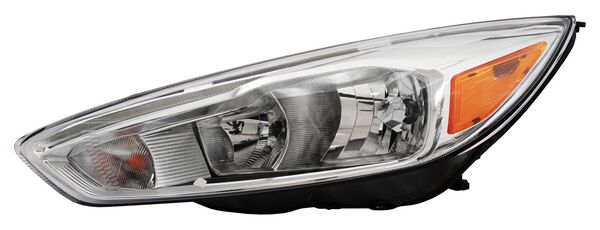 Faro para Ford Focus 2015, 2016, 2017, 2018 - Fondo Cromado, LEDS - Izquierdo