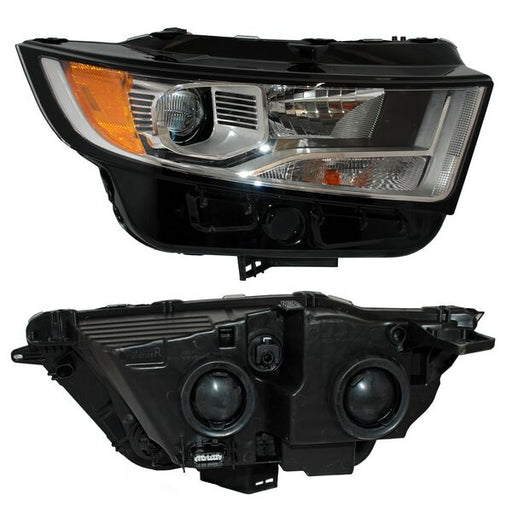 Faro para Ford Edge 2015, 2016, 2017, 2018 - Fondo Cromado - Derecho
