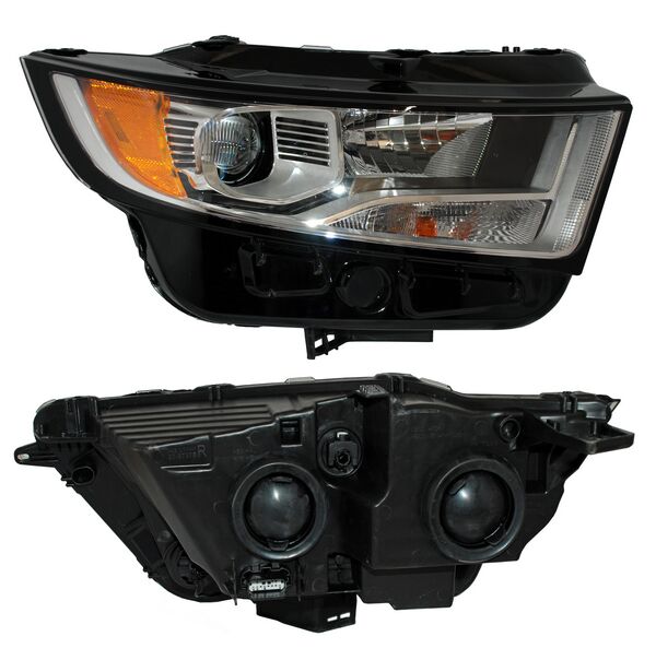 Faro para Ford Edge 2015, 2016, 2017, 2018 - Fondo Cromado - Derecho