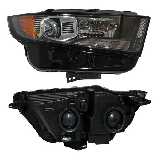 Faro para Ford Edge 2015, 2016, 2017, 2018 - Fondo Negro, Derecho