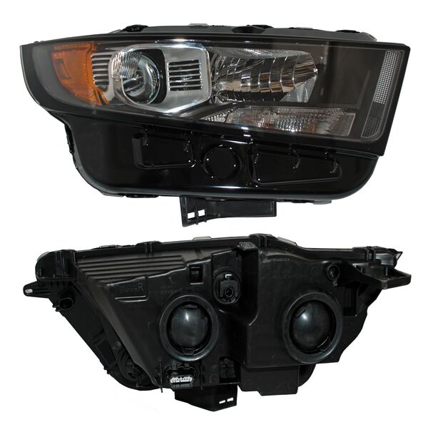 Faro para Ford Edge 2015, 2016, 2017, 2018 - Fondo Negro, Derecho