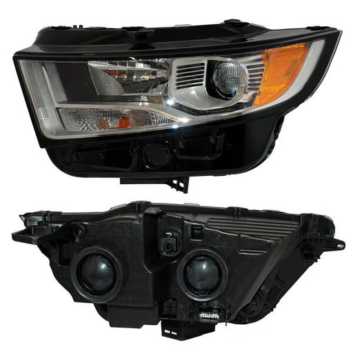 Faro para Ford Edge 2015, 2016, 2017, 2018 - Fondo Cromado - Izquierdo