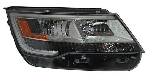 Faro para Ford Explorer 2016, 2017, 2018, 2019 - Fondo Cromado, LEDS - Derecho