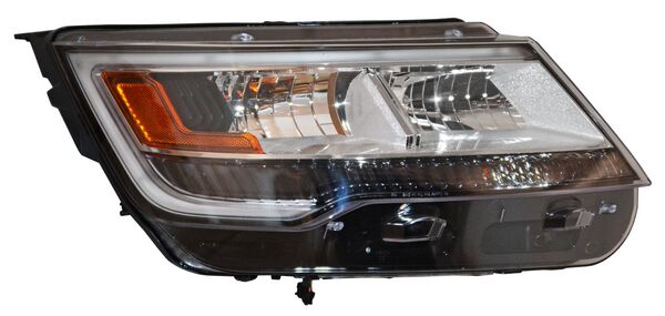 Faro para Ford Explorer 2018-2019 - Fondo Cromado, LEDS, Con Luz de Día, Derecho