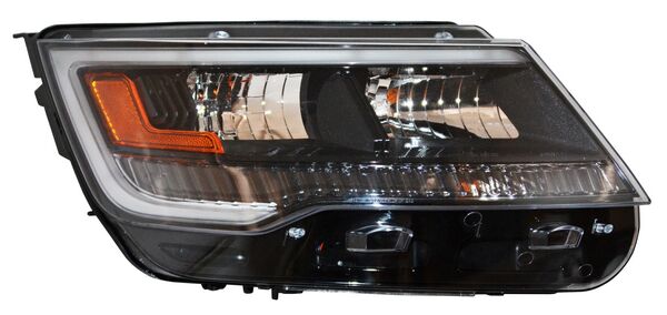 Faro para Ford Explorer 2018-2019 - Fondo Negro, LEDS, Con Luz de Día, Derecho