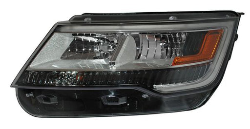 Faro para Ford Explorer 2016, 2017, 2018, 2019 - Fondo Cromado, LEDS - Izquierdo