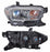 Faro para Toyota Tacoma 2019, 2020, 2021, 2022, 2023 - Fondo Negro con Anillo Interior Cromado Derecho