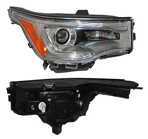 Faro para GMC Acadia 2017, 2018, 2019 - Fondo Cromado - Derecho