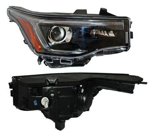 Faro para GMC Acadia 2017, 2018, 2019 - Fondo Negro - Derecho