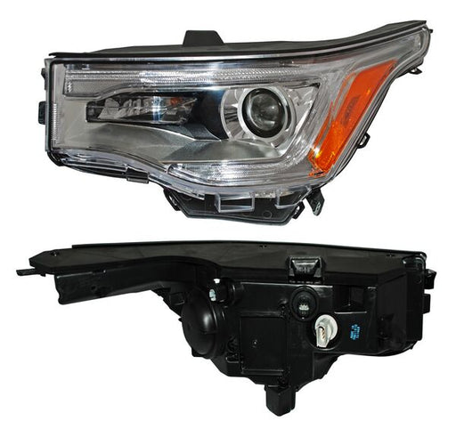 Faro para GMC Acadia 2017, 2018, 2019 - Fondo Cromado - Izquierdo