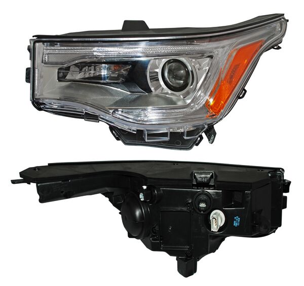 Faro para GMC Acadia 2017, 2018, 2019 - Fondo Cromado - Izquierdo