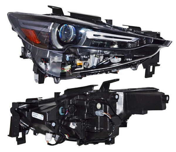 Faro para Mazda CX-5, CX5 2018, 2019, 2020, 2021 - Con Motor, LEDS, con Funcion de Luz Adaptable, con Esquina Negra - Derecho