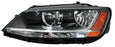 Faro para Volkswagen Jetta Bicentenario 2010, 2011, 2012, 2013, 2014, 2015, 2016, 2017, 2018 LEDSeflejante Ambar Izquierdo