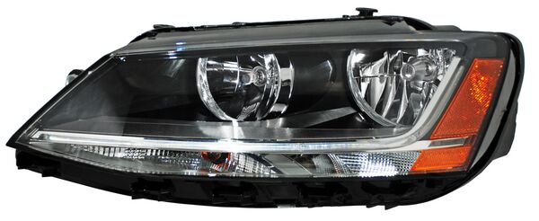 Faro para Volkswagen Jetta Bicentenario 2010, 2011, 2012, 2013, 2014, 2015, 2016, 2017, 2018 LEDSeflejante Ambar Izquierdo