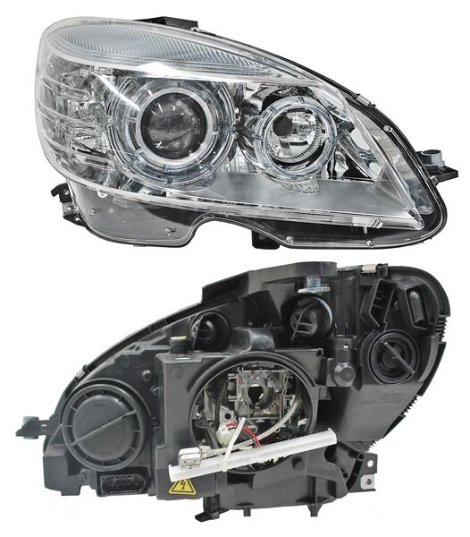 Faro para Mercedes Benz Clase C 2008, 2009, 2010, 2011 - Para Xenon - Derecho