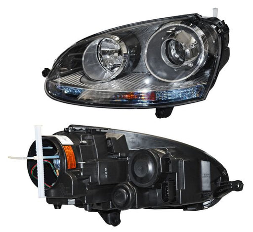Faro para Volkswagen Bora GLI, GTI 2006, 2007, 2008, 2009, 2010 Para Xenon Fondo Negro, Izquierdo