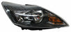Faro para Ford Focus 2009, 2010, 2011 Fondo Negro, Derecho