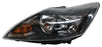 Faro para Ford Focus 2009, 2010, 2011 Fondo Negro, Izquierdo