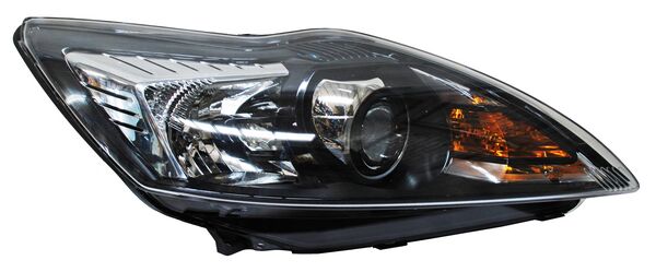 Faro para Ford Focus 2009, 2010, 2011 Fondo Negro Con Lupa, Derecho