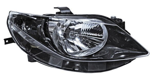 Faro para Seat Ibiza 2010, 2011, 2012 Un As Fondo Negro, Derecho