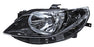 Faro para Seat Ibiza 2010, 2011, 2012 Un As Fondo Negro, Izquierdo