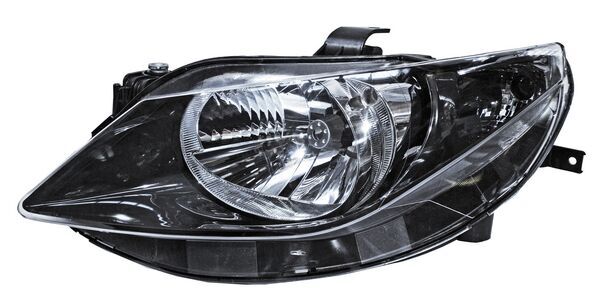 Faro para Seat Ibiza 2010, 2011, 2012 Un As Fondo Negro, Izquierdo