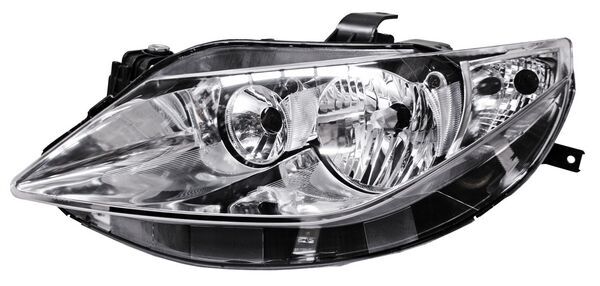 Faro para Seat Ibiza 2010, 2011, 2012 Doble As Fondo Cromado Izquierdo