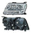 Faro para Suzuki Grand Vitara 2009, 2010, 2011, 2012, 2013, 2014, 2015 Cuarto Blanco Fondo Negro Izquierdo