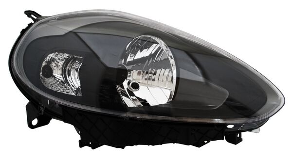 Faro para Fiat Punto 2013, 2014, 2015 - Fondo Negro Derecho
