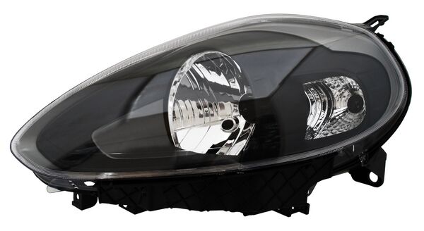 Faro para Fiat Punto 2013, 2014, 2015 - Fondo Negro Izquierdo