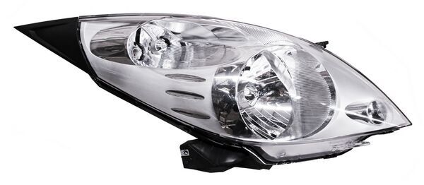 Faro para Chevrolet Spark 2011, 2012 - Fondo Cromado Derecho