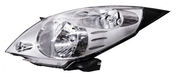 Faro para Chevrolet Spark 2011, 2012 - Fondo Cromado Izquierdo