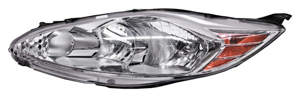 Faro para Ford Fiesta 2011, 2012, 2013 - Fondo Cromado Izquierdo